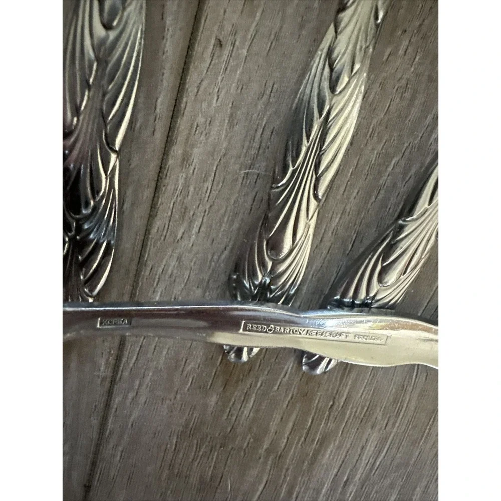 9 PCs 18/10 Stainless Reed & Barton MARIN COUNTY‎ teaspoons Oval Place Spoons